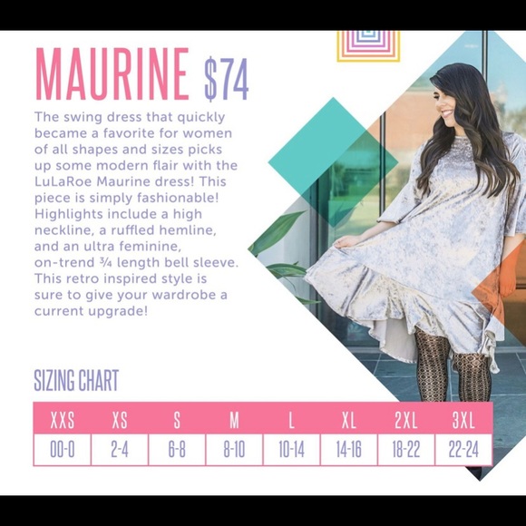 NWOT Lularoe Maurine Dress - Picture 4 of 4